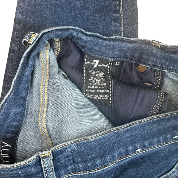 7 For All Mankind | The Ankle Skinny Jeans | Size 33 Womens | Womens Denim - Picture 5 of 5